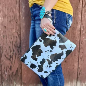 Dani Cow Wristlet