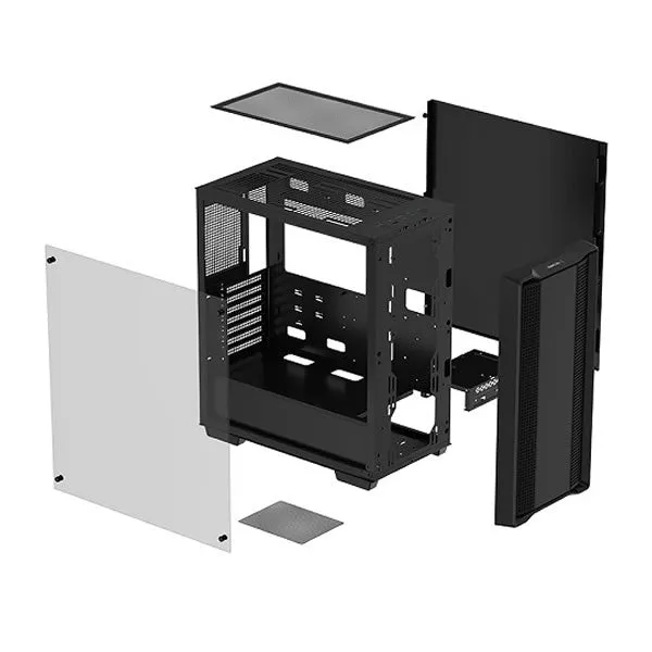 DeepCool CC560 (No Fan Version) ATX Mid-Tower Case With Mesh Front Design - Black