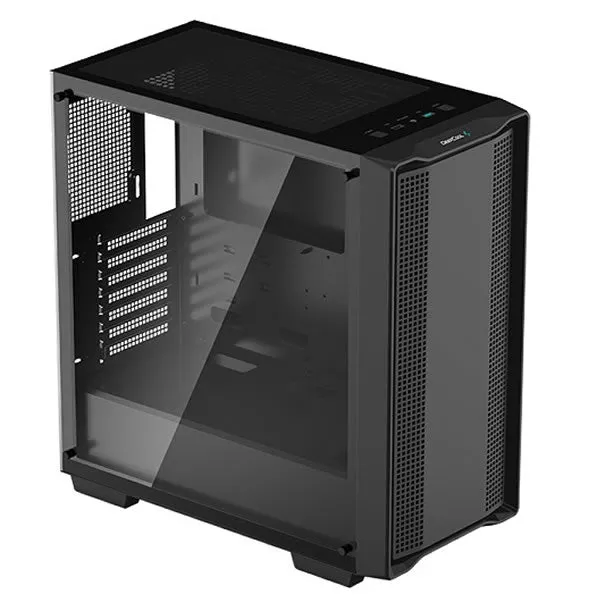 DeepCool CC560 (No Fan Version) ATX Mid-Tower Case With Mesh Front Design - Black