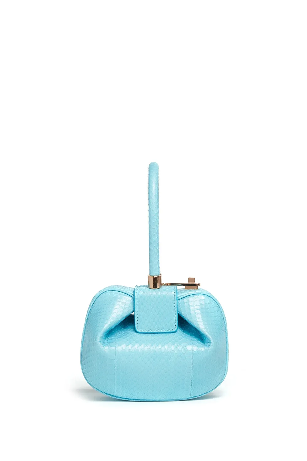 Demi Bag in Pale Blue Snakeskin