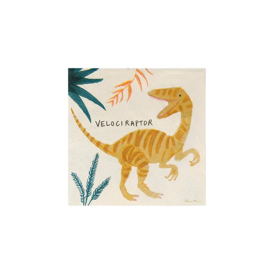 Dinosaur Kingdom Small Napkins (x 16)