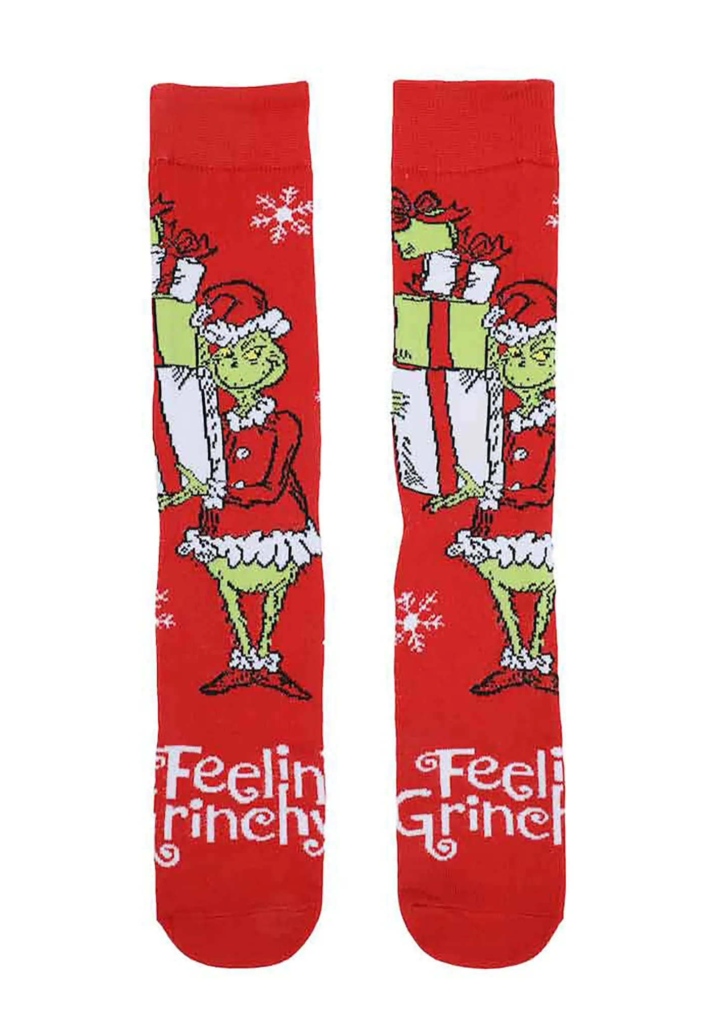 Dr Seuss The Santa Grinch Tin Tote 6PC Sock Gift Set