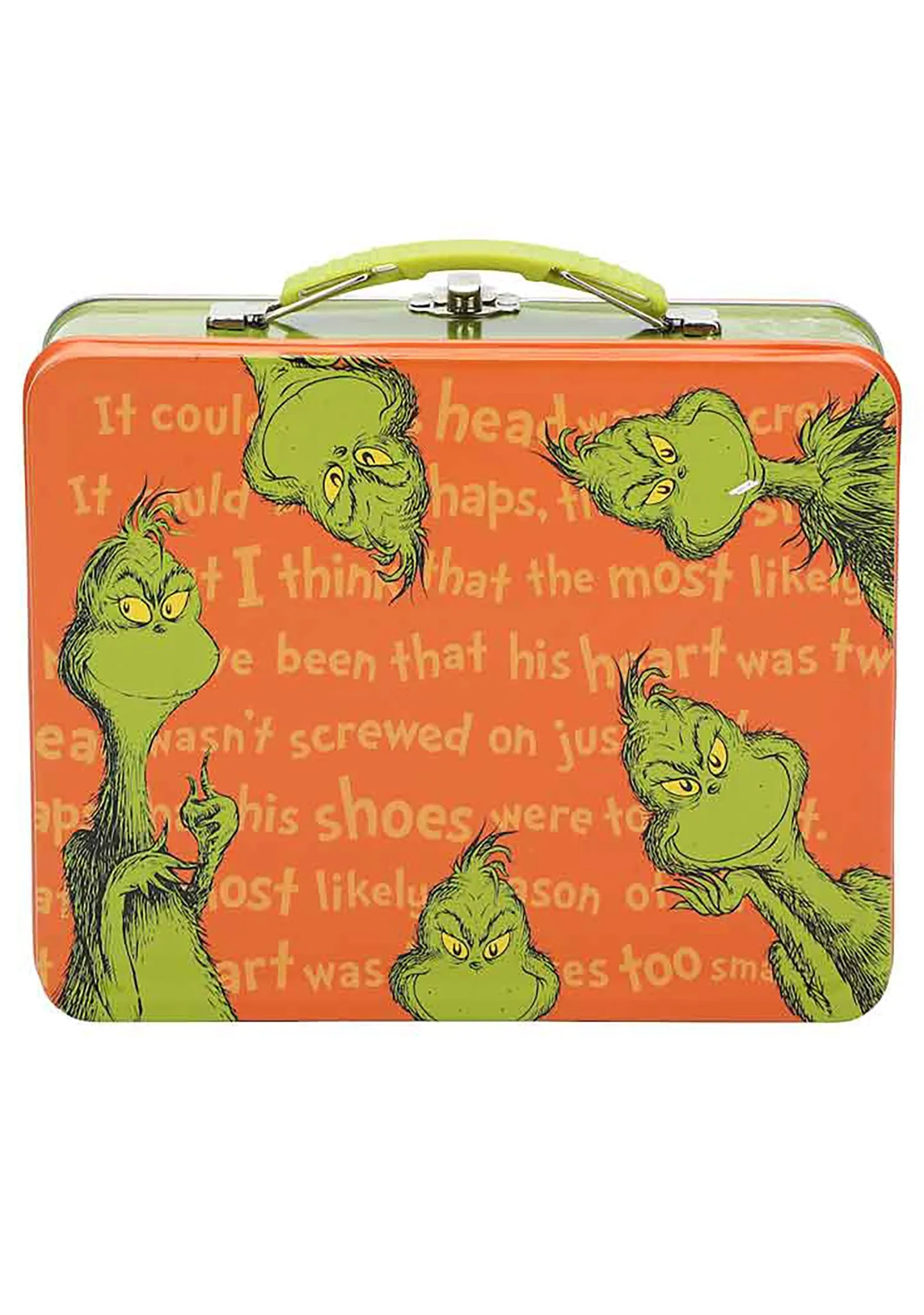 Dr Seuss The Santa Grinch Tin Tote 6PC Sock Gift Set