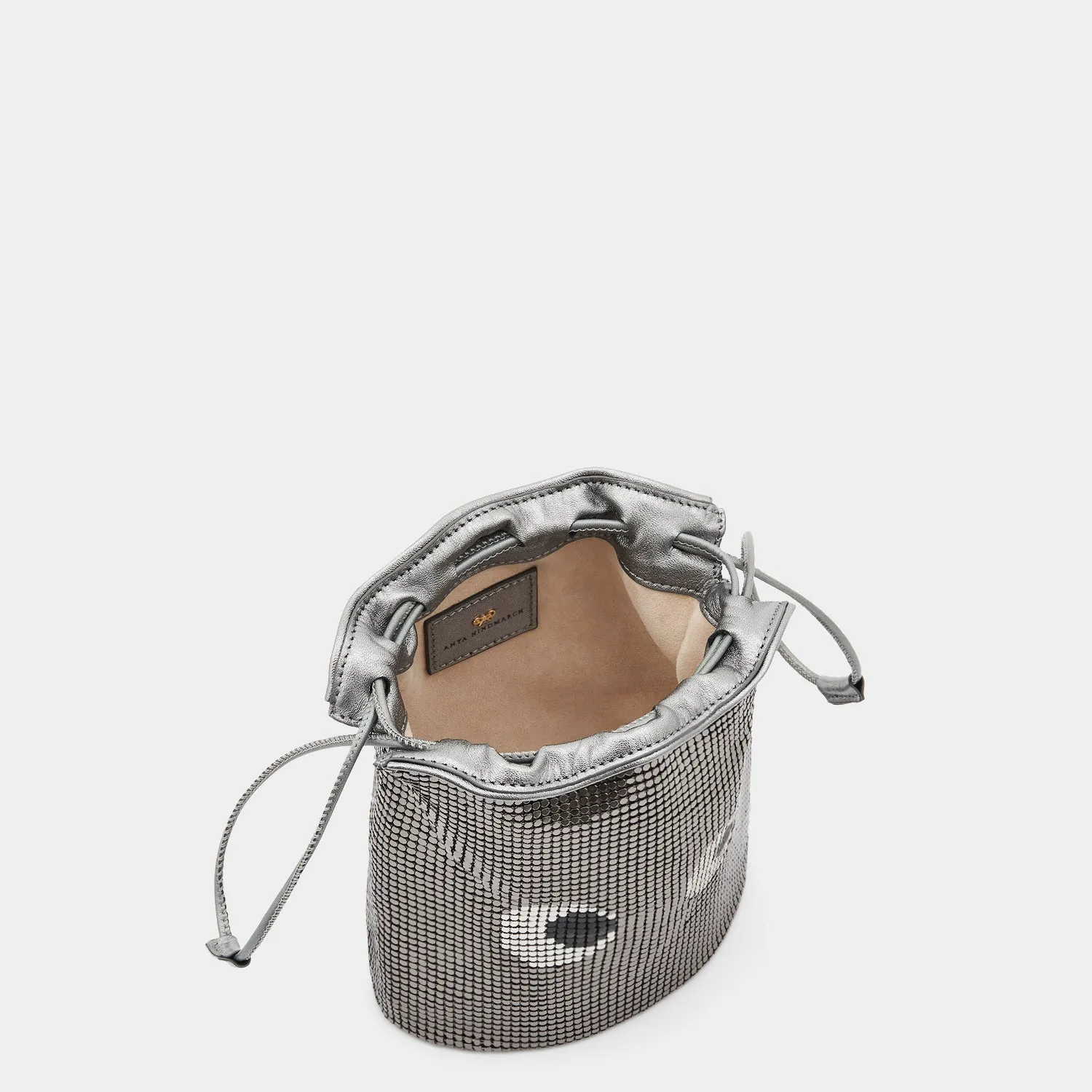 Eyes Mesh Drawstring Pouch