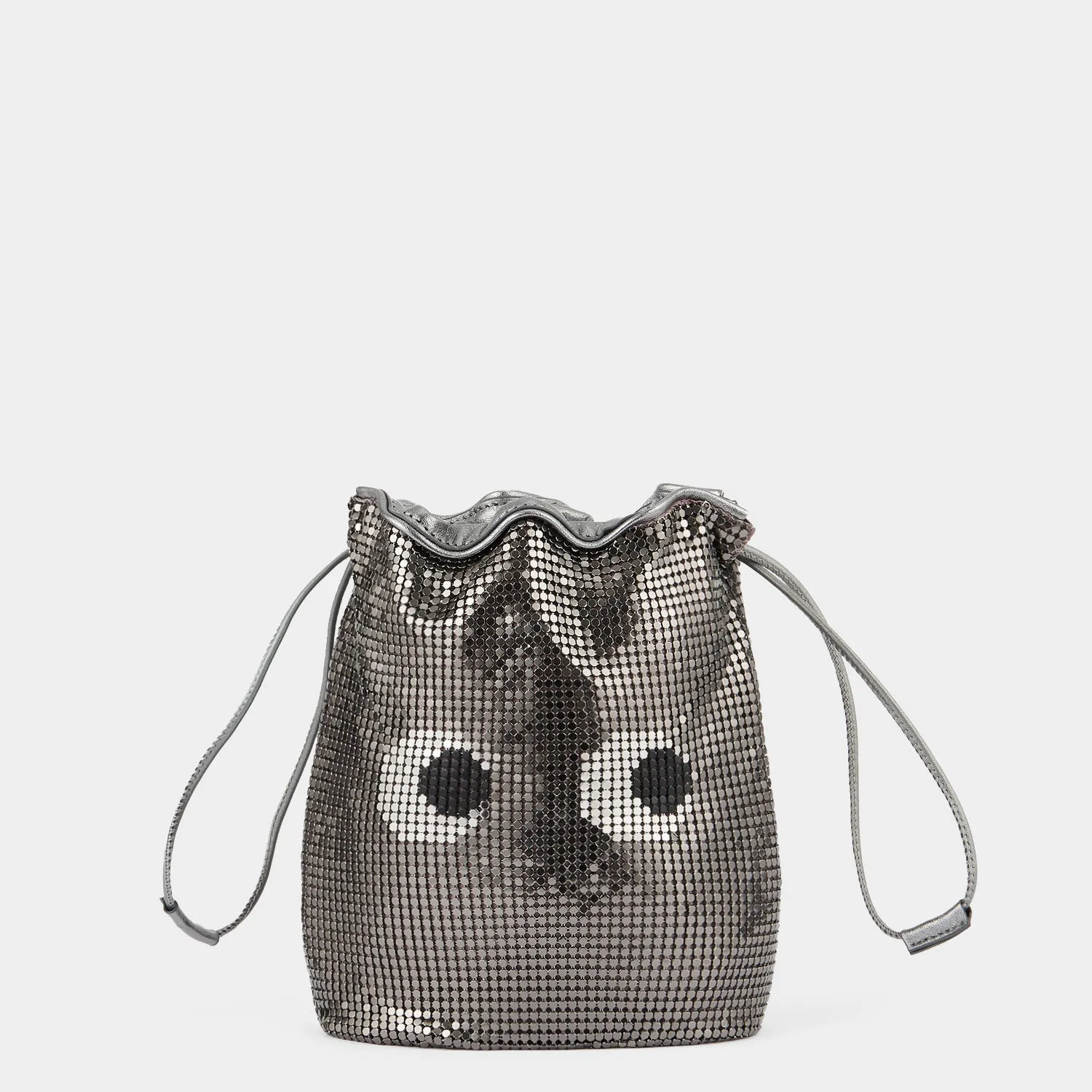 Eyes Mesh Drawstring Pouch