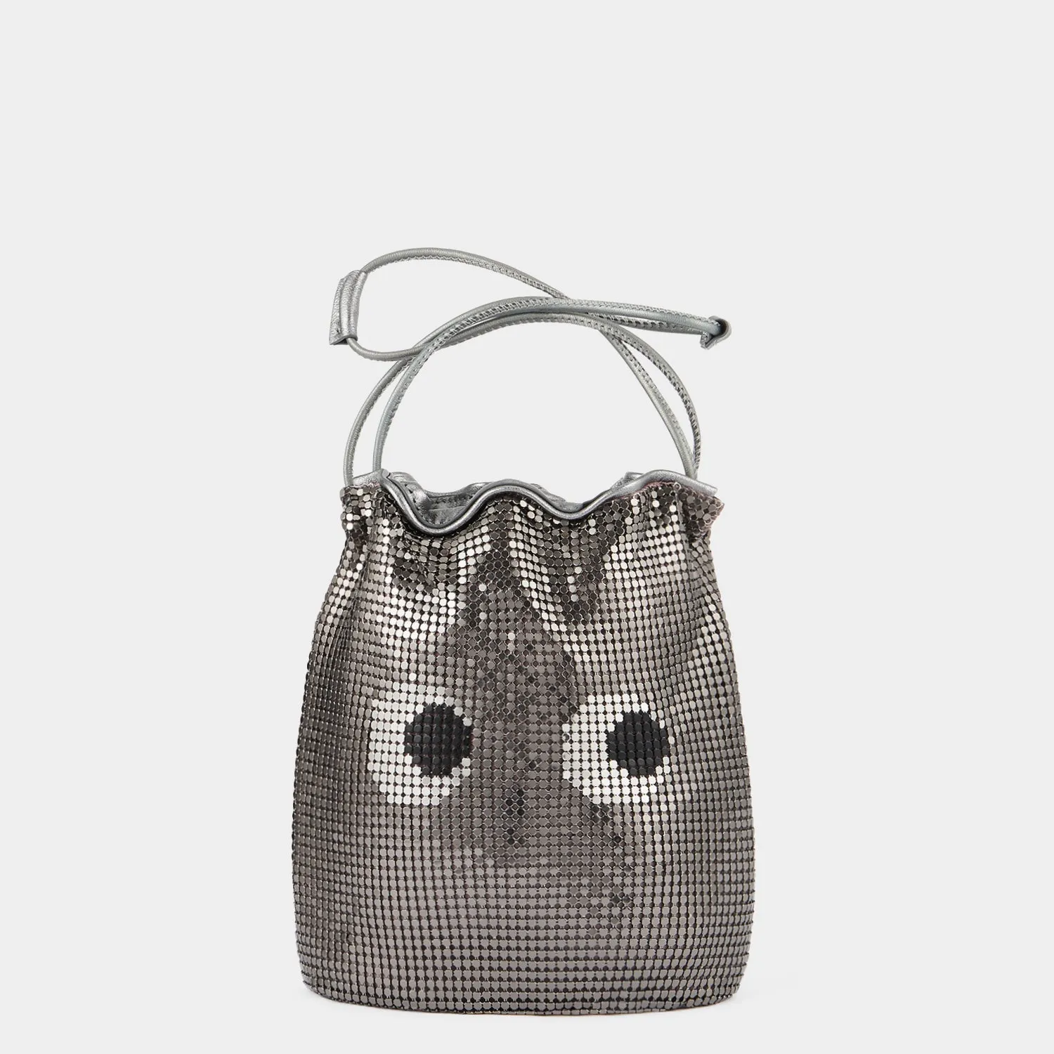 Eyes Mesh Drawstring Pouch