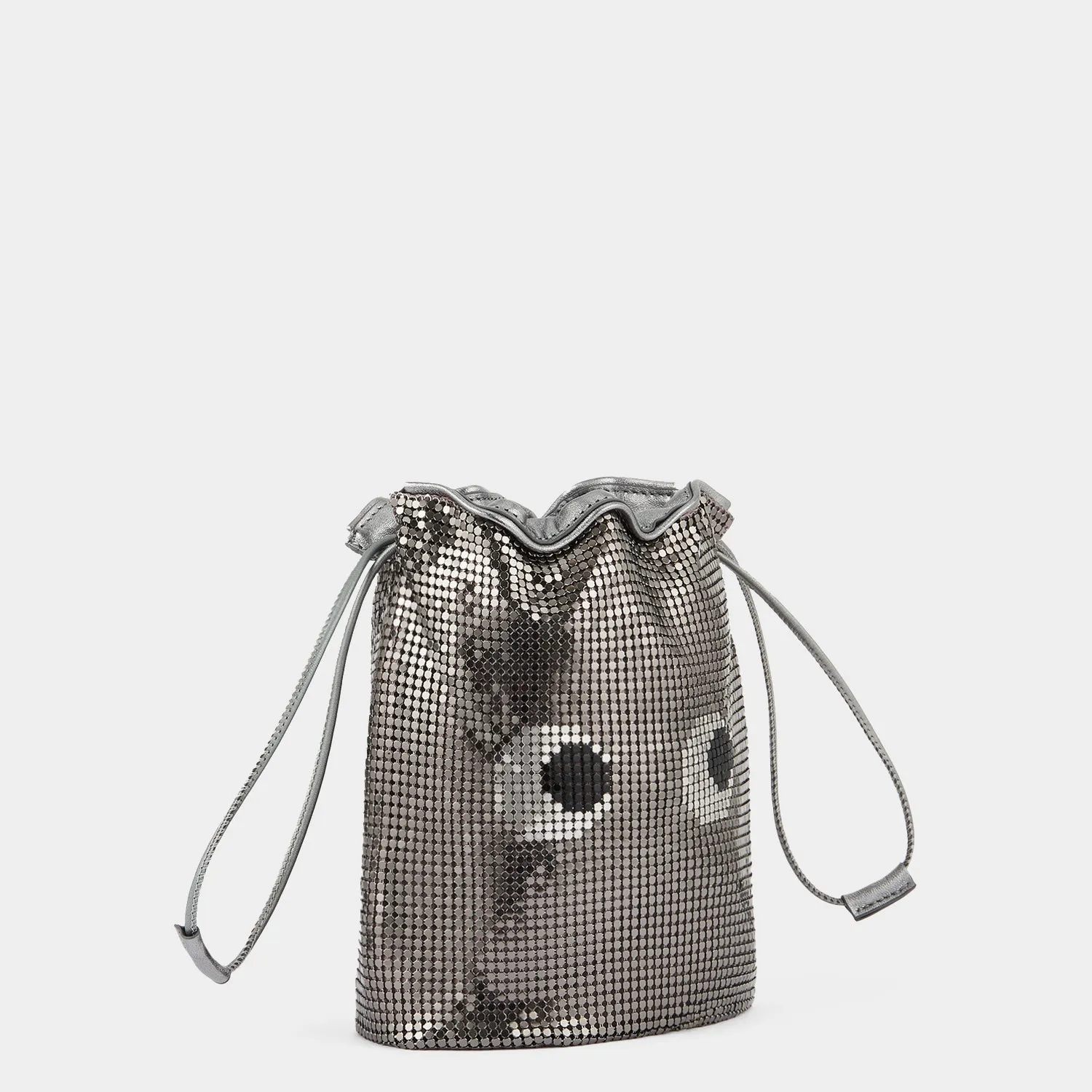 Eyes Mesh Drawstring Pouch