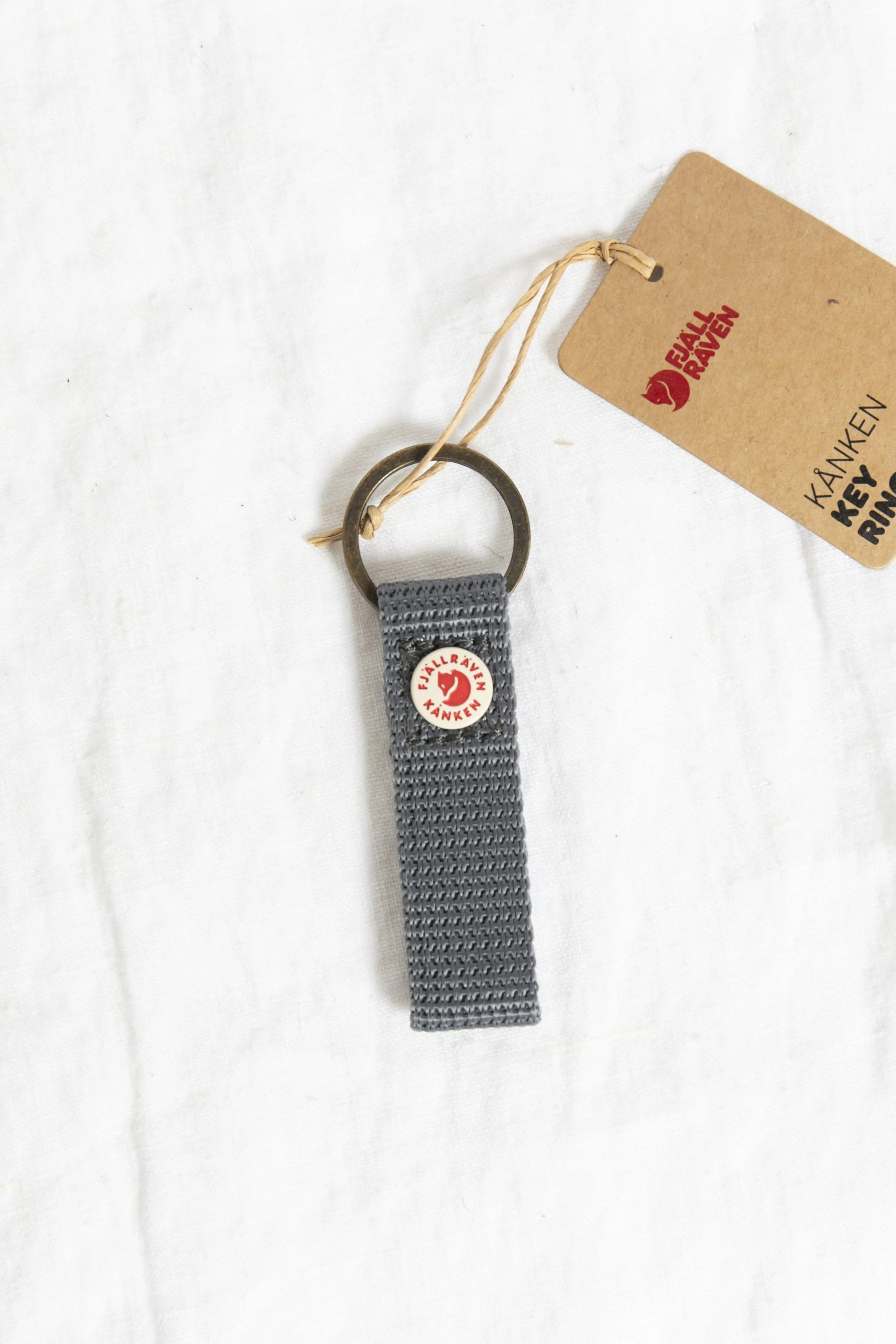 Fjallraven Kanken Keyring in Super Grey