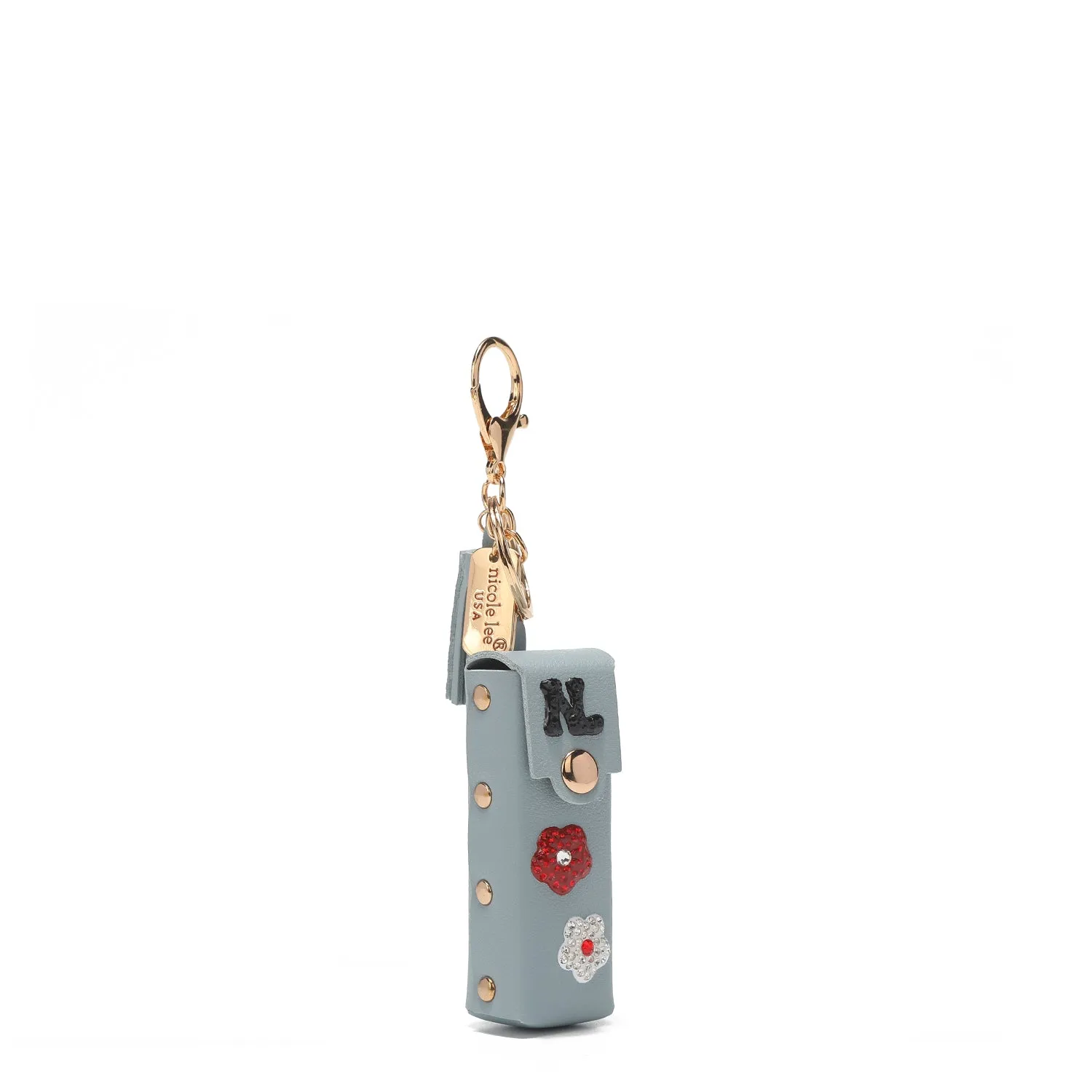 FLOWER LIPSTICK HOLDER KEYCHAIN