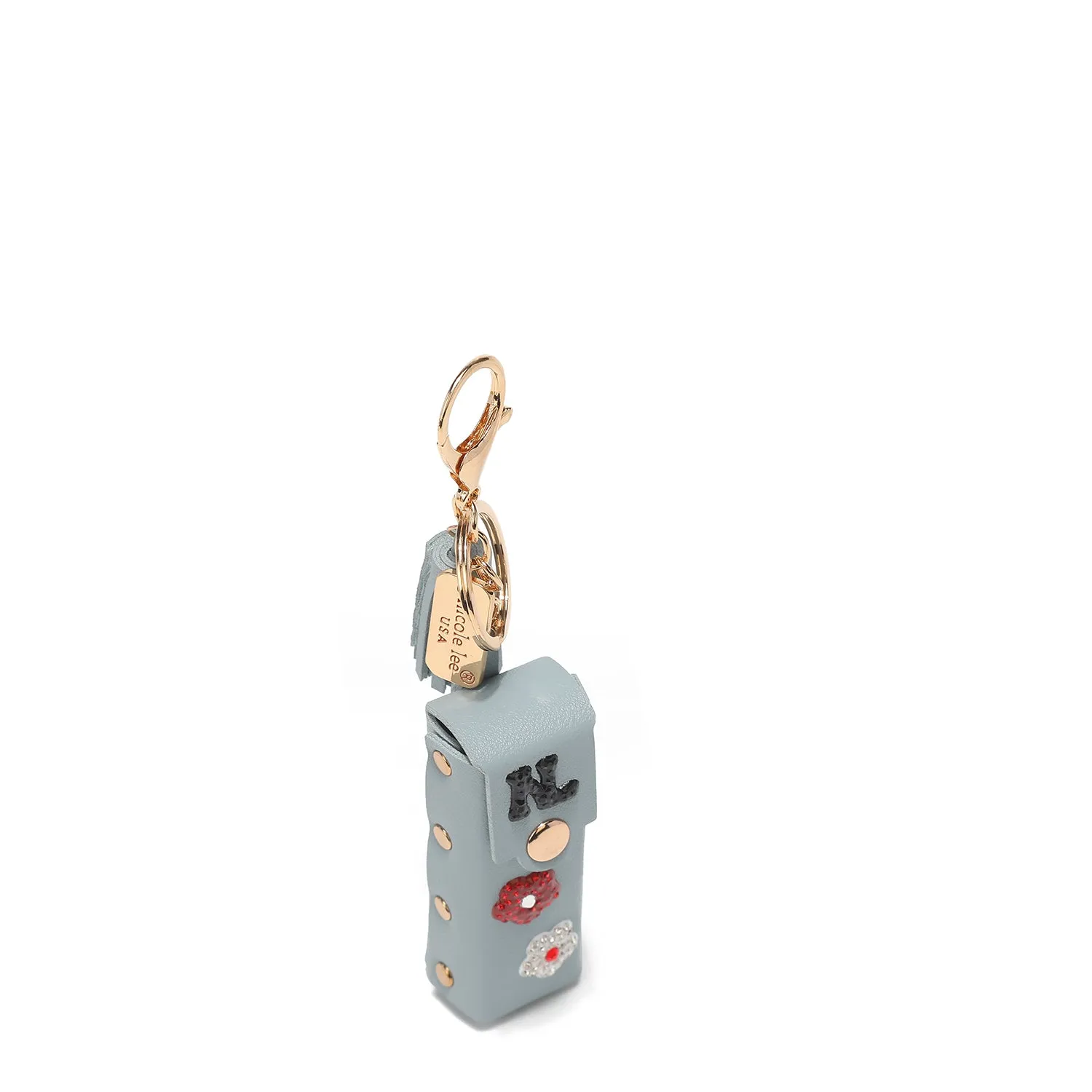 FLOWER LIPSTICK HOLDER KEYCHAIN