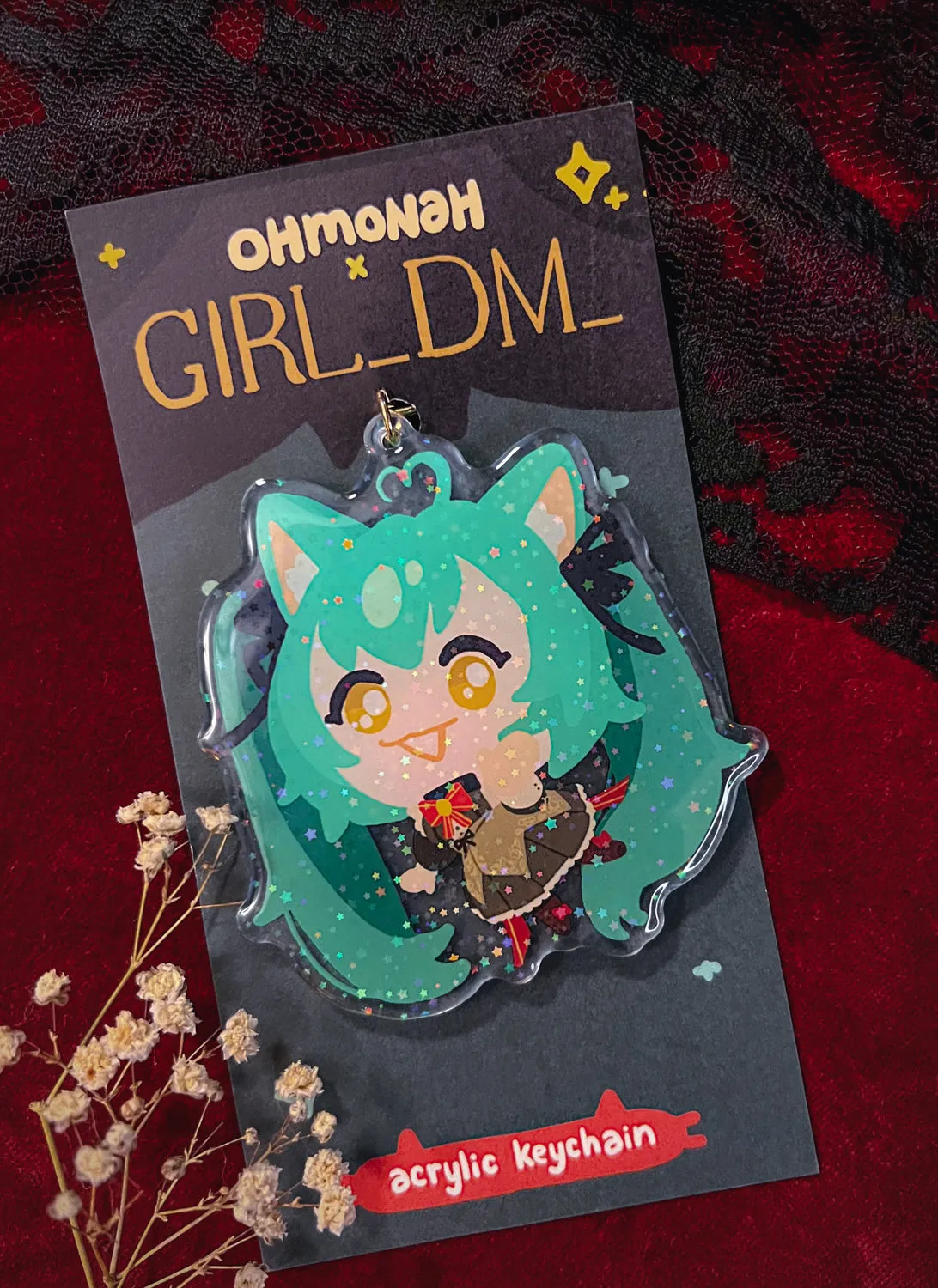 GIRL_DM_ x OHMONAH keychain