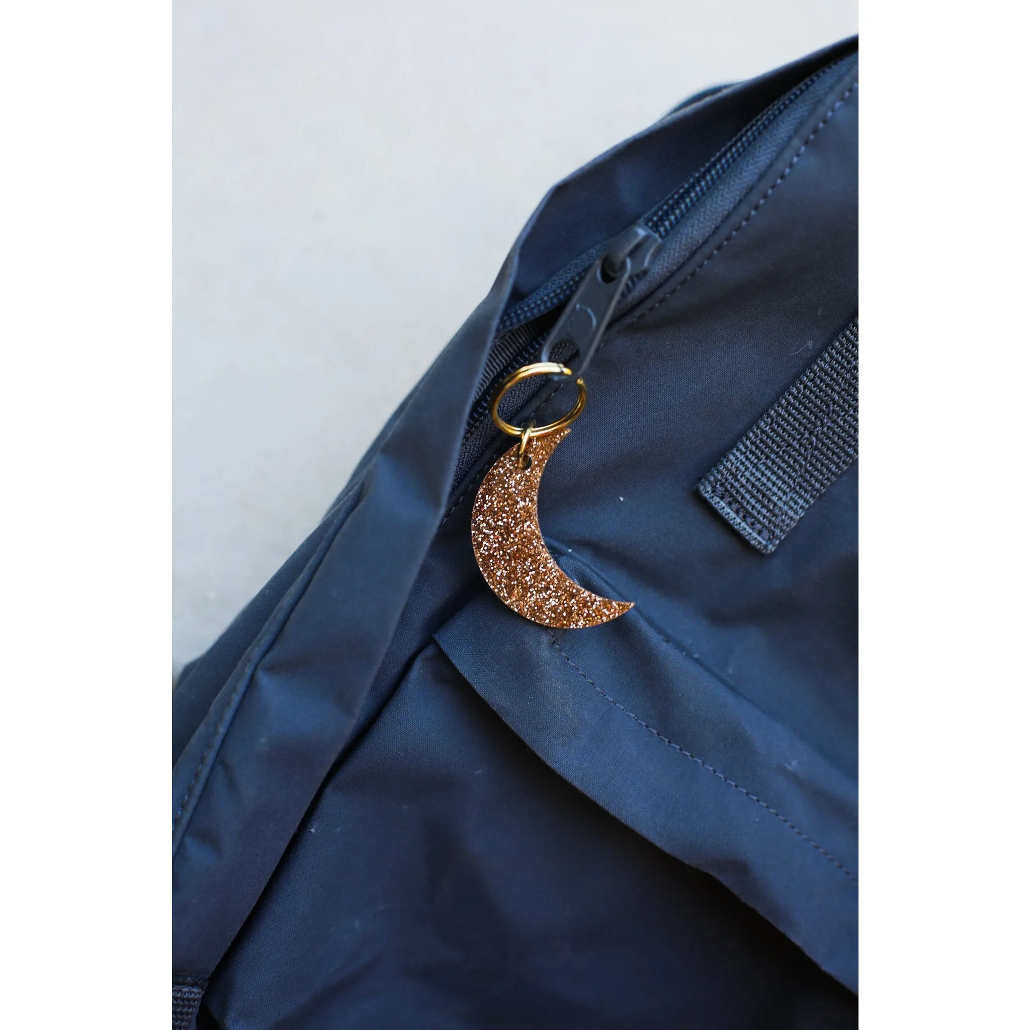 Glitter Keychain - Moon