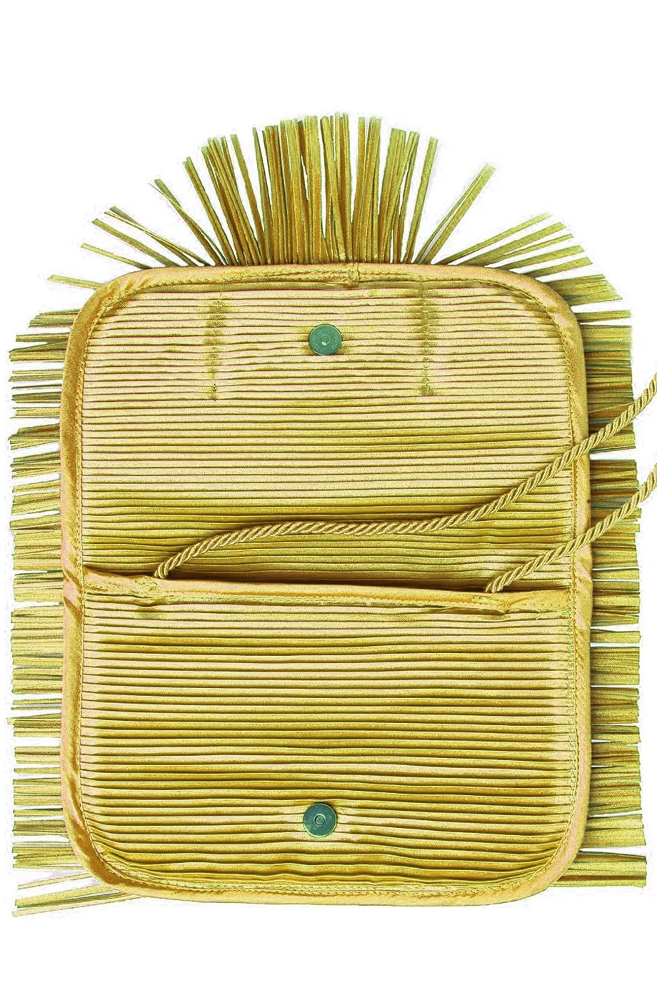 Gold Clutch with Fringes