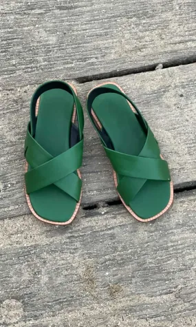 HOSS Alex Sandals - Veneta Green