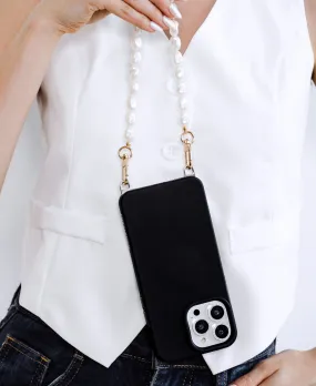 Ivory Pearl Wristlet Phone Chain