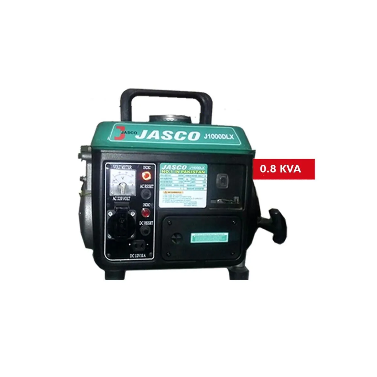 JASCO 0.8 KVA 2 Stroke J1000DLX Recoil Start Petrol Generator