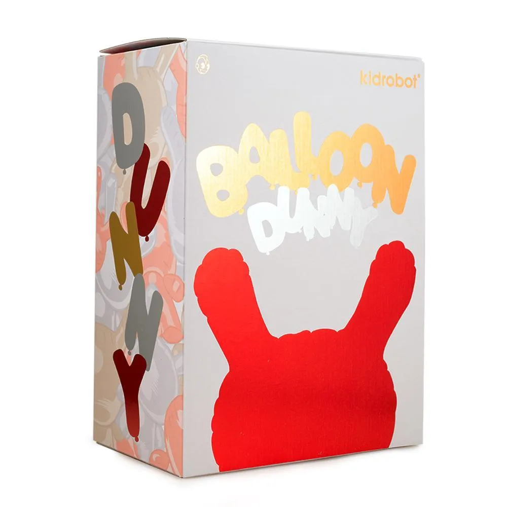 Kidrobot Balloon Dunny 8" Art Figure by Wendigo Toys - Red Edition