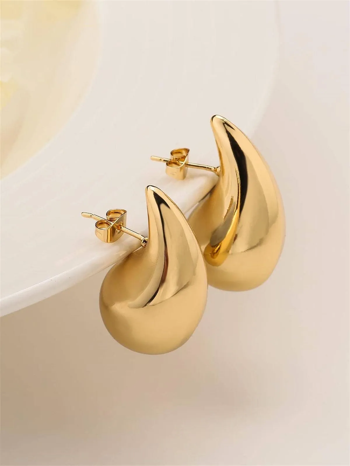 Kylie Water Drop Chunky Earrings