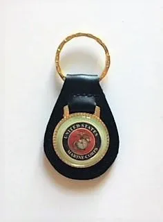 Leather EGA Keychain