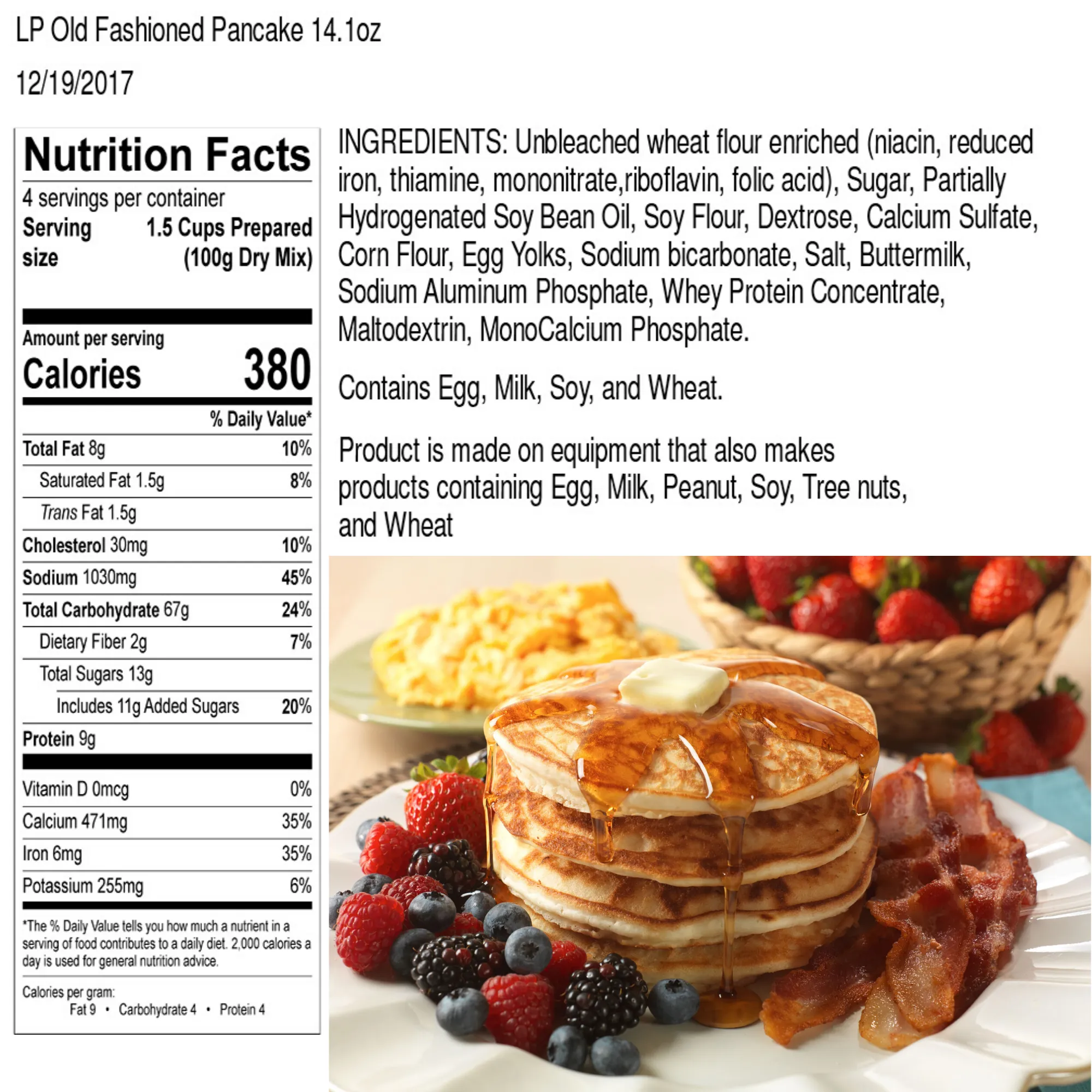 Legacy Breakfast, Lunch, and Dinner Bucket - 120 Servings