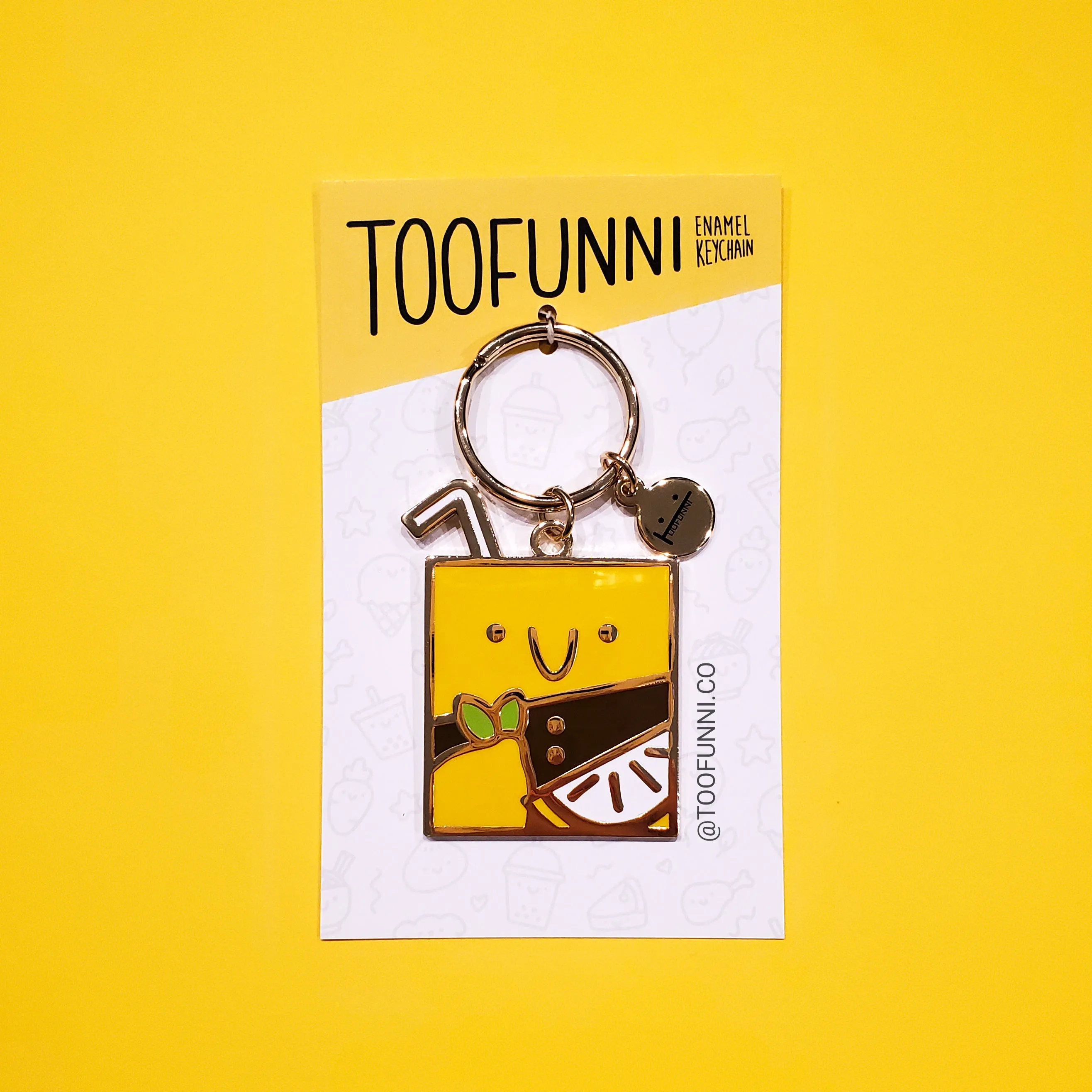 LEMON TEA - Enamel Keychain