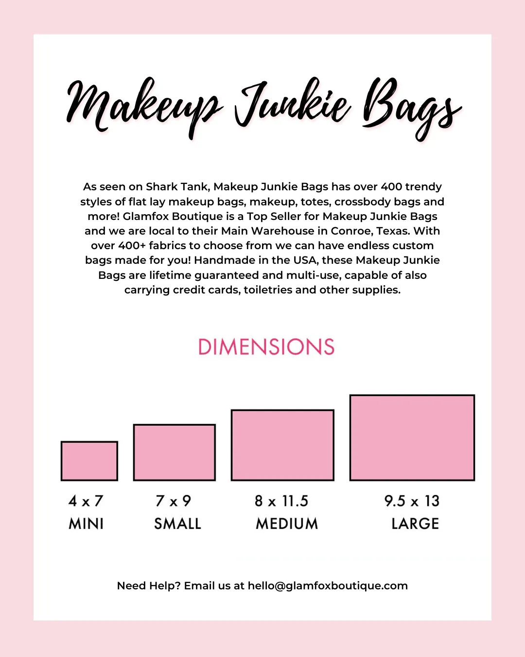 Makeup Junkie Bags - Cream Glitter Flatlay [Ready to Ship]