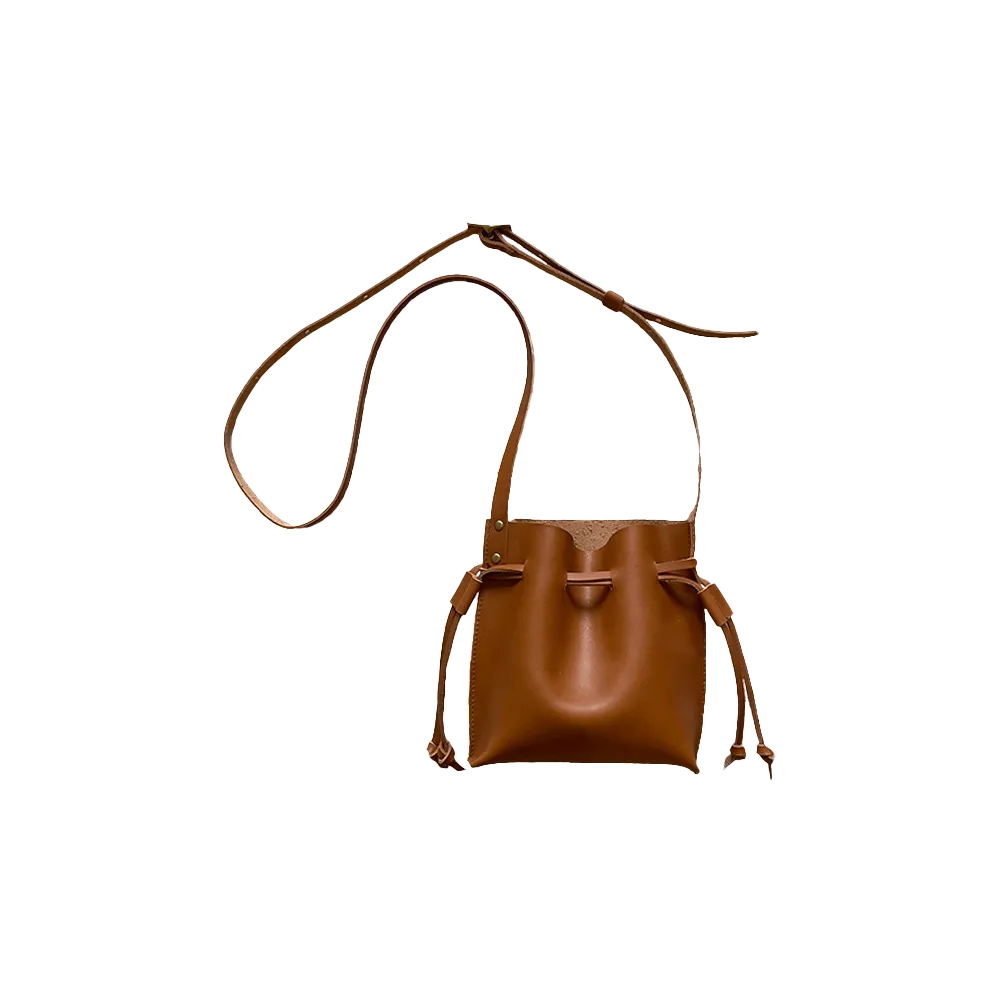 Mini Bucket Bag in Cognac