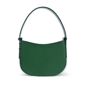 Mio Green Semi Patent Leather Shoulder Bag