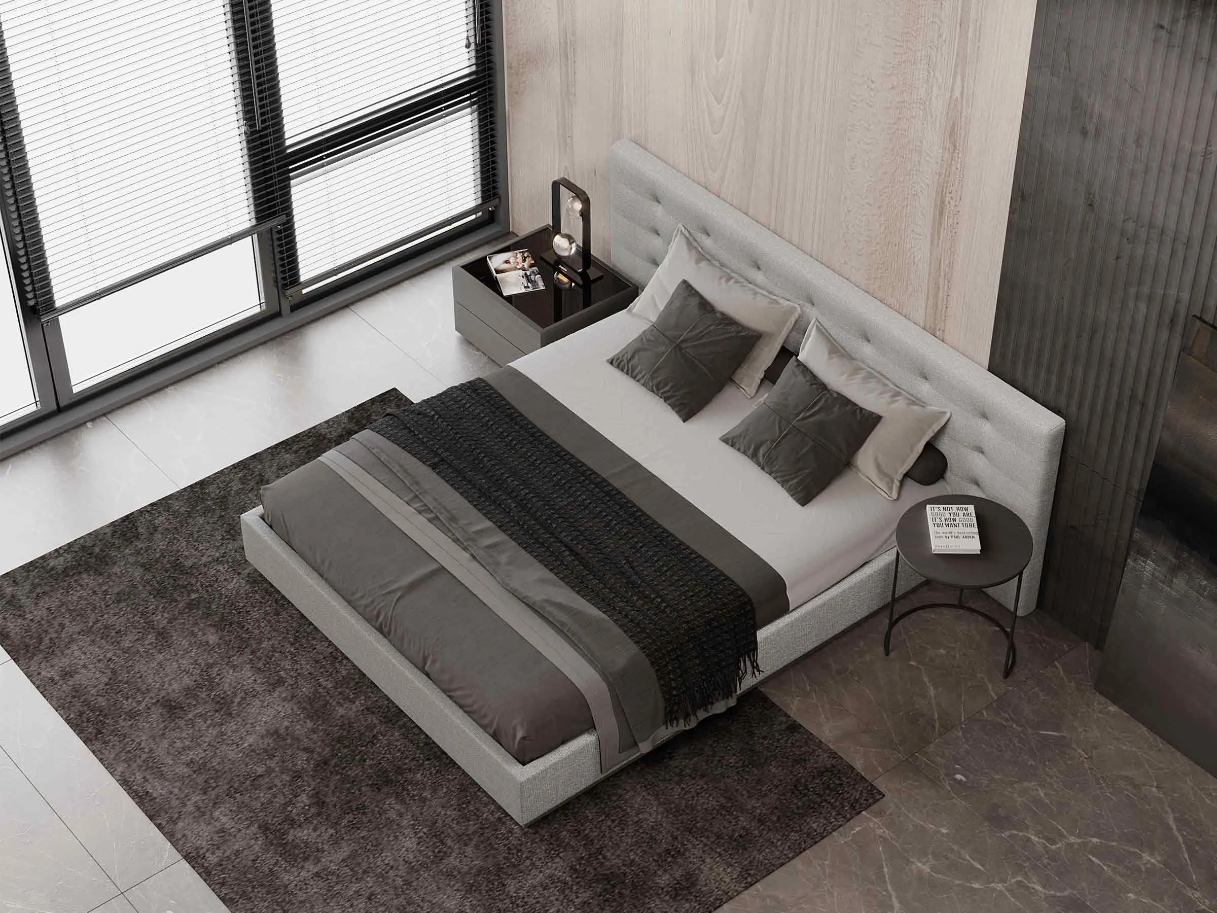 Monno Storage Bed - Upholstered