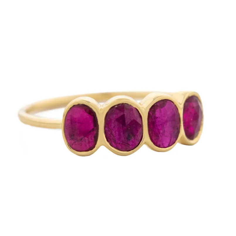 MULTI VIVID RUBY RING