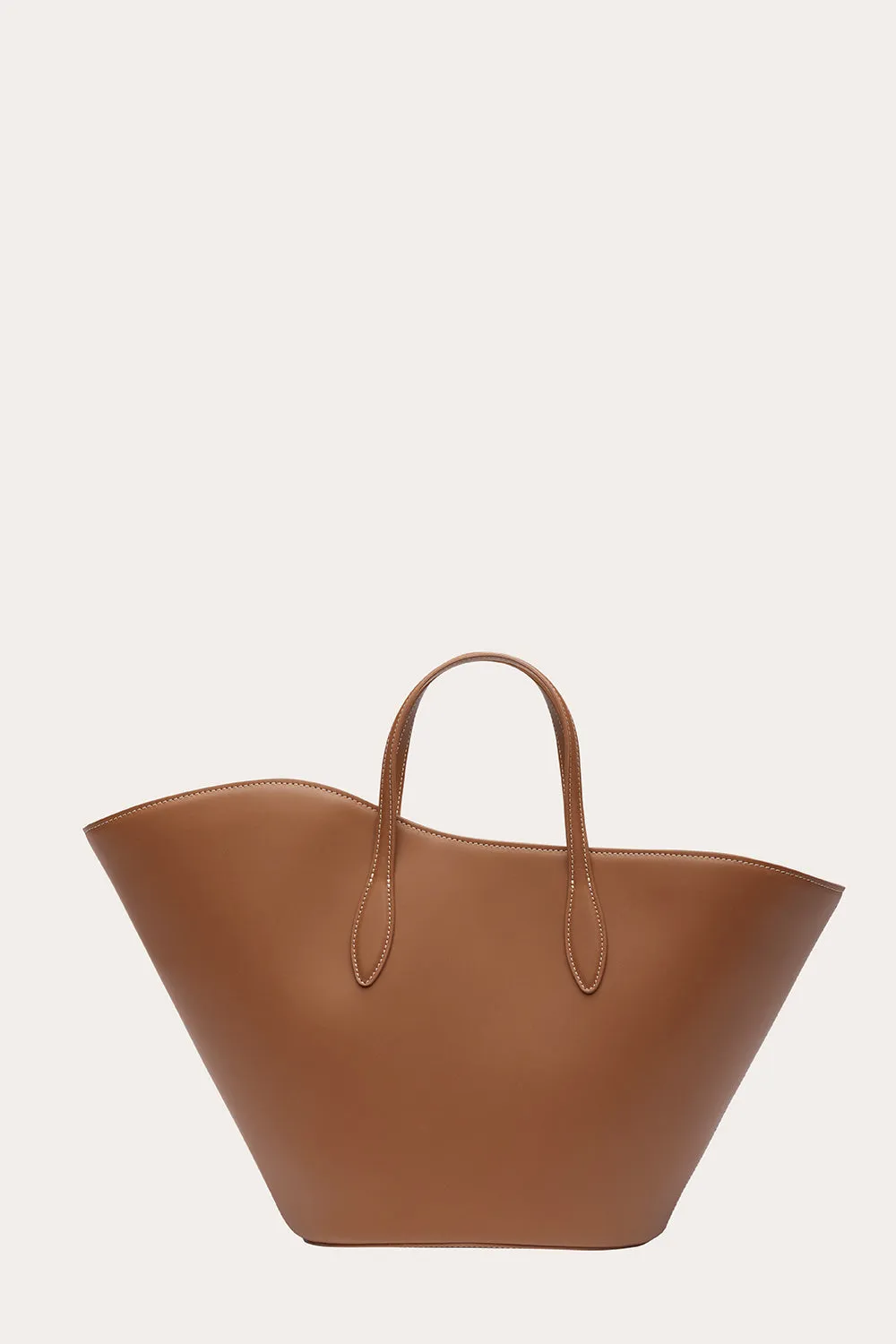 Open Tulip Tote Medium Chestnut