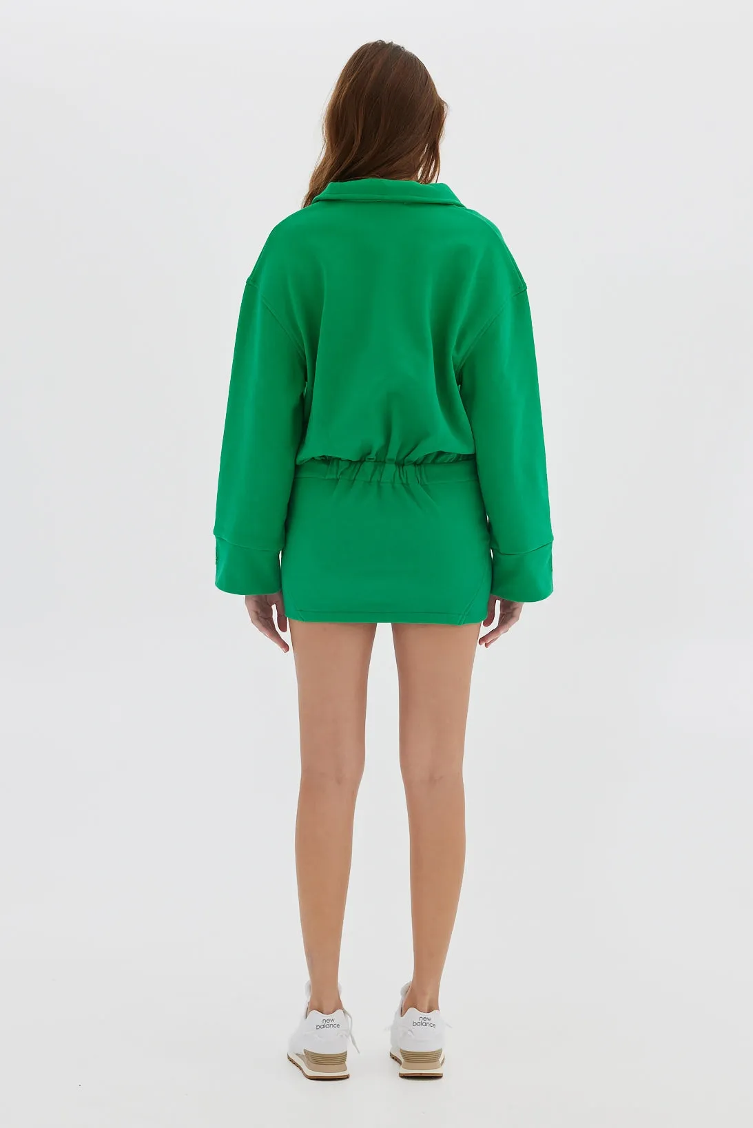 Polo Sweater Dress - Bottega Green