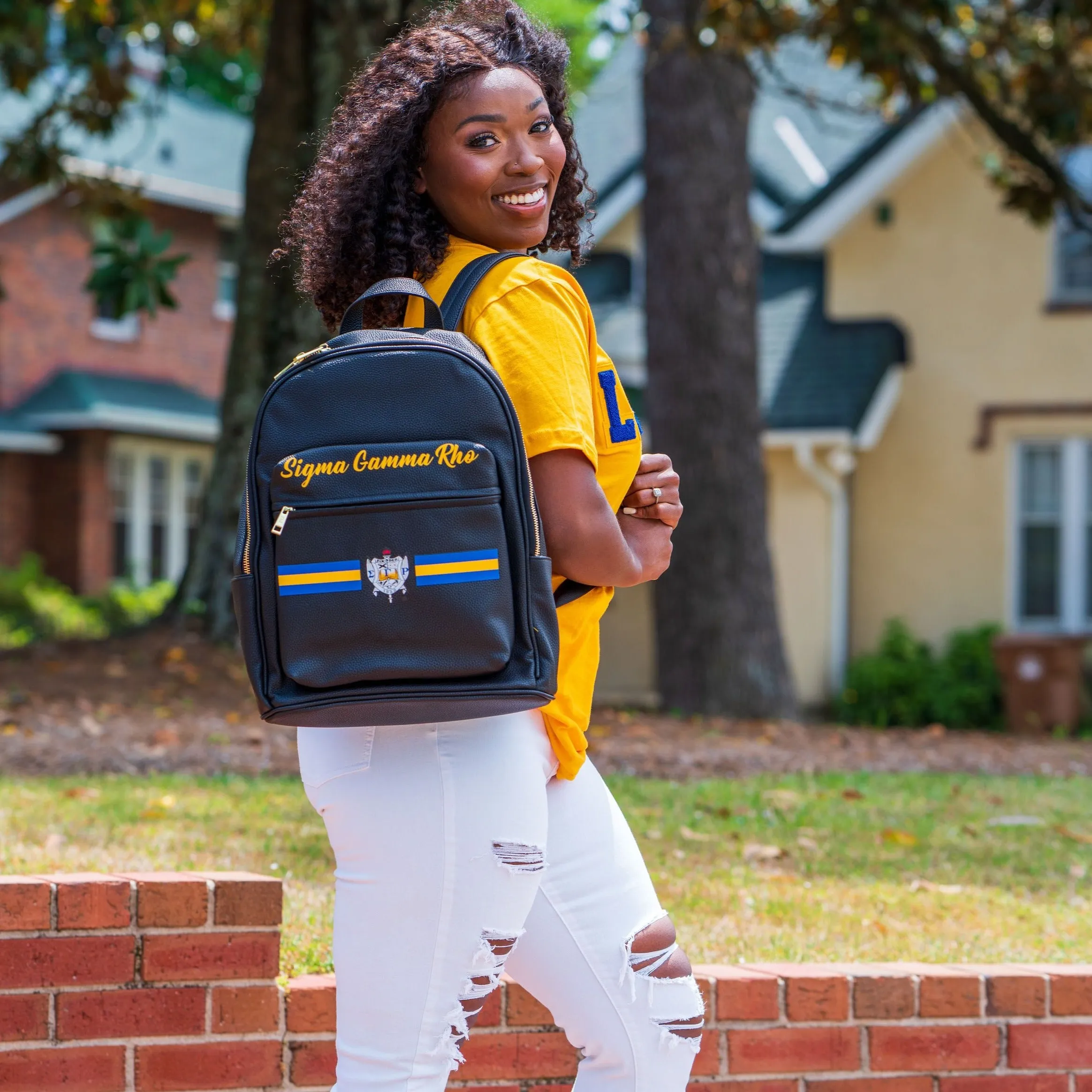 Printed SGRHO Back Pack