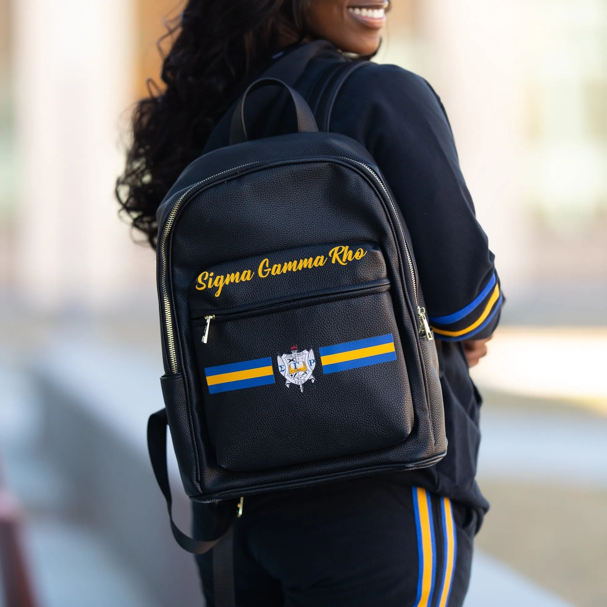 Printed SGRHO Back Pack