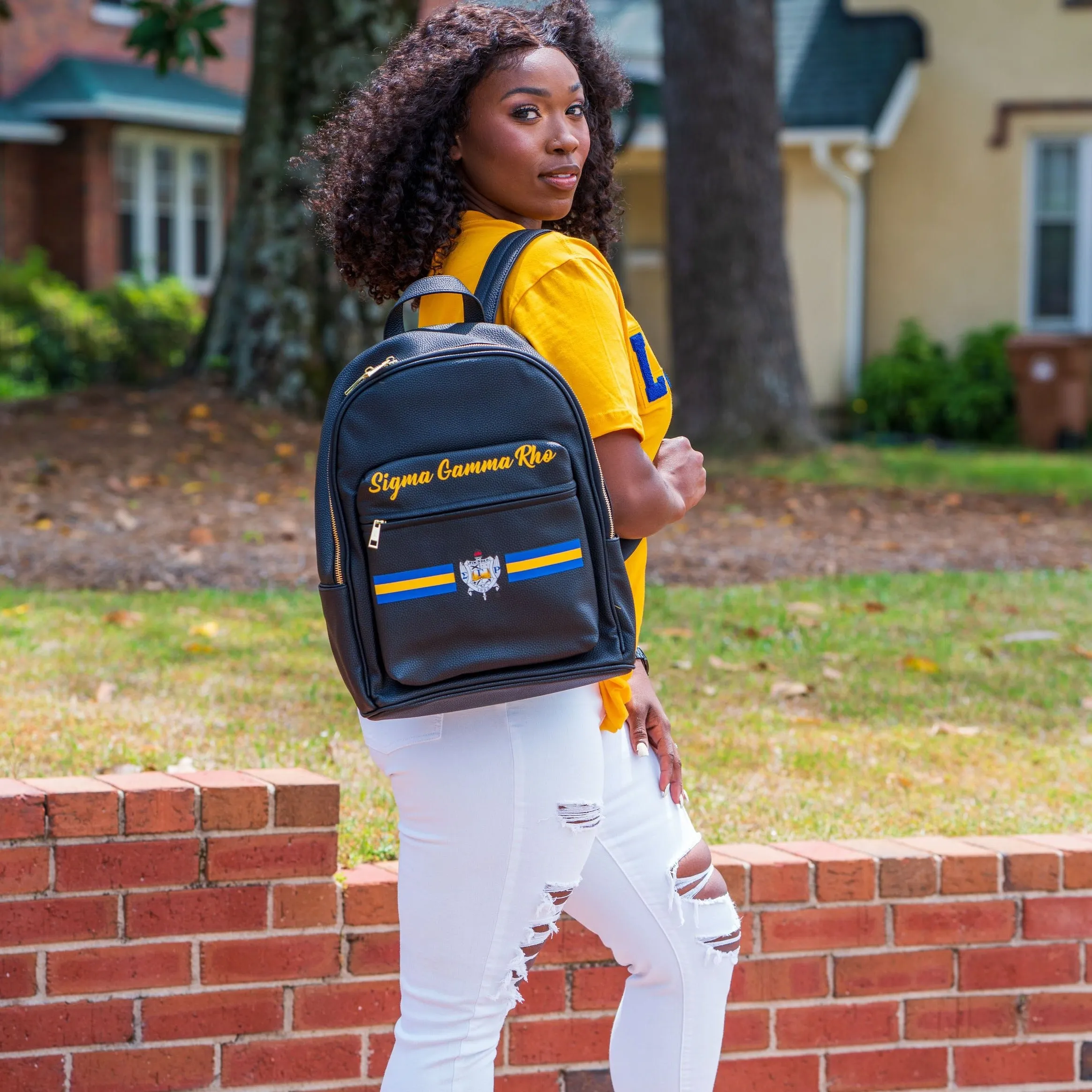 Printed SGRHO Back Pack