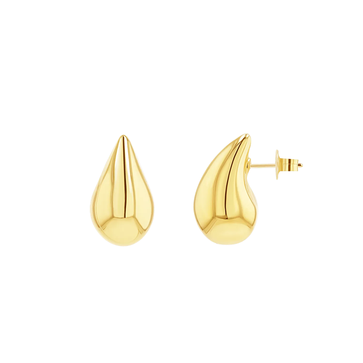 Puff Rain Drop Earrings