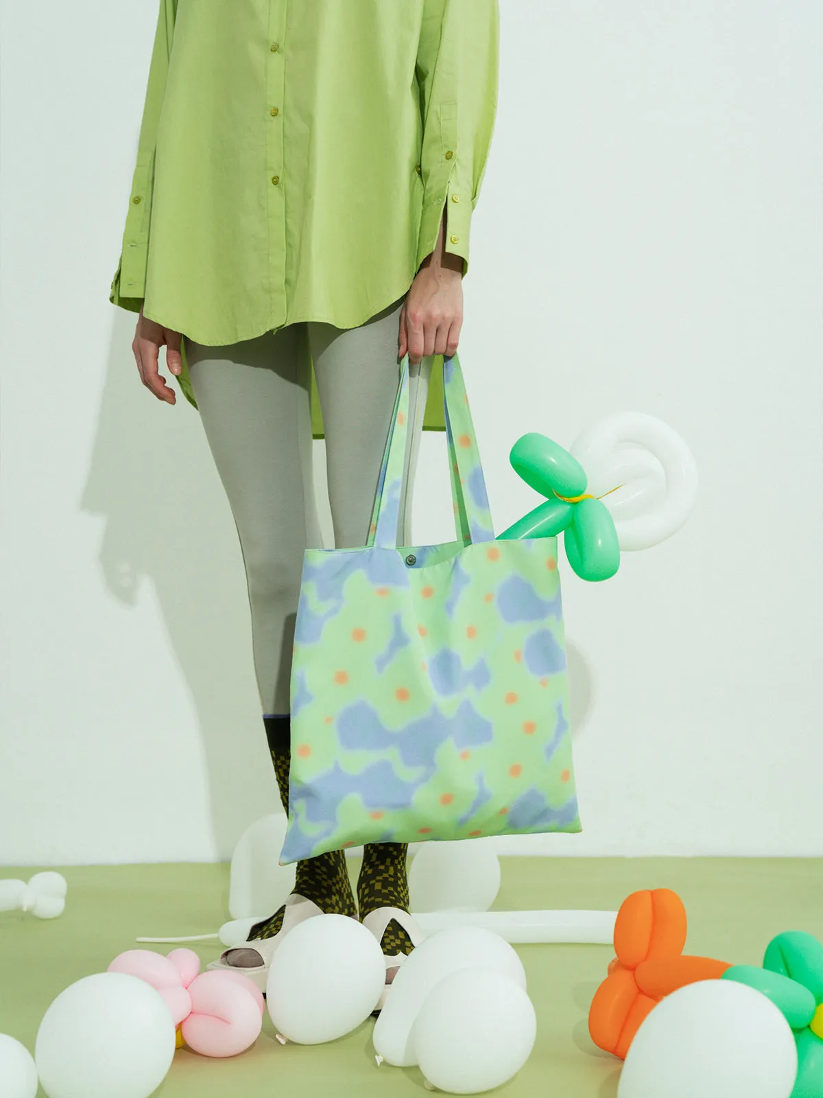 "Day Dream" Tote Bag - Aqua Green