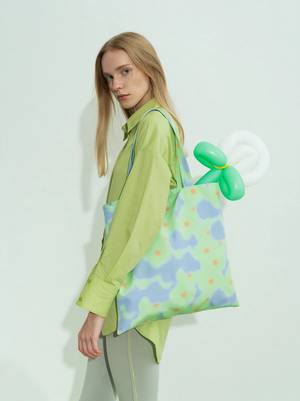 "Day Dream" Tote Bag - Aqua Green