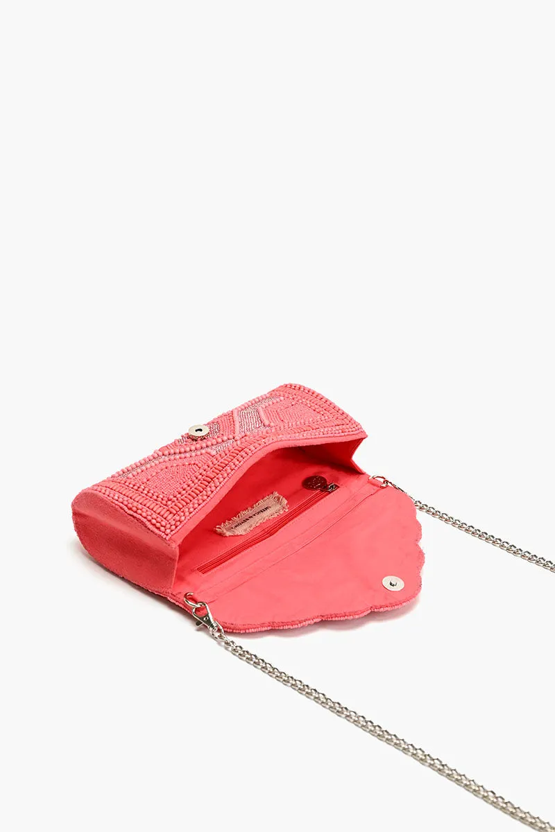 Raspberry Royale Embellished Evening Clutch