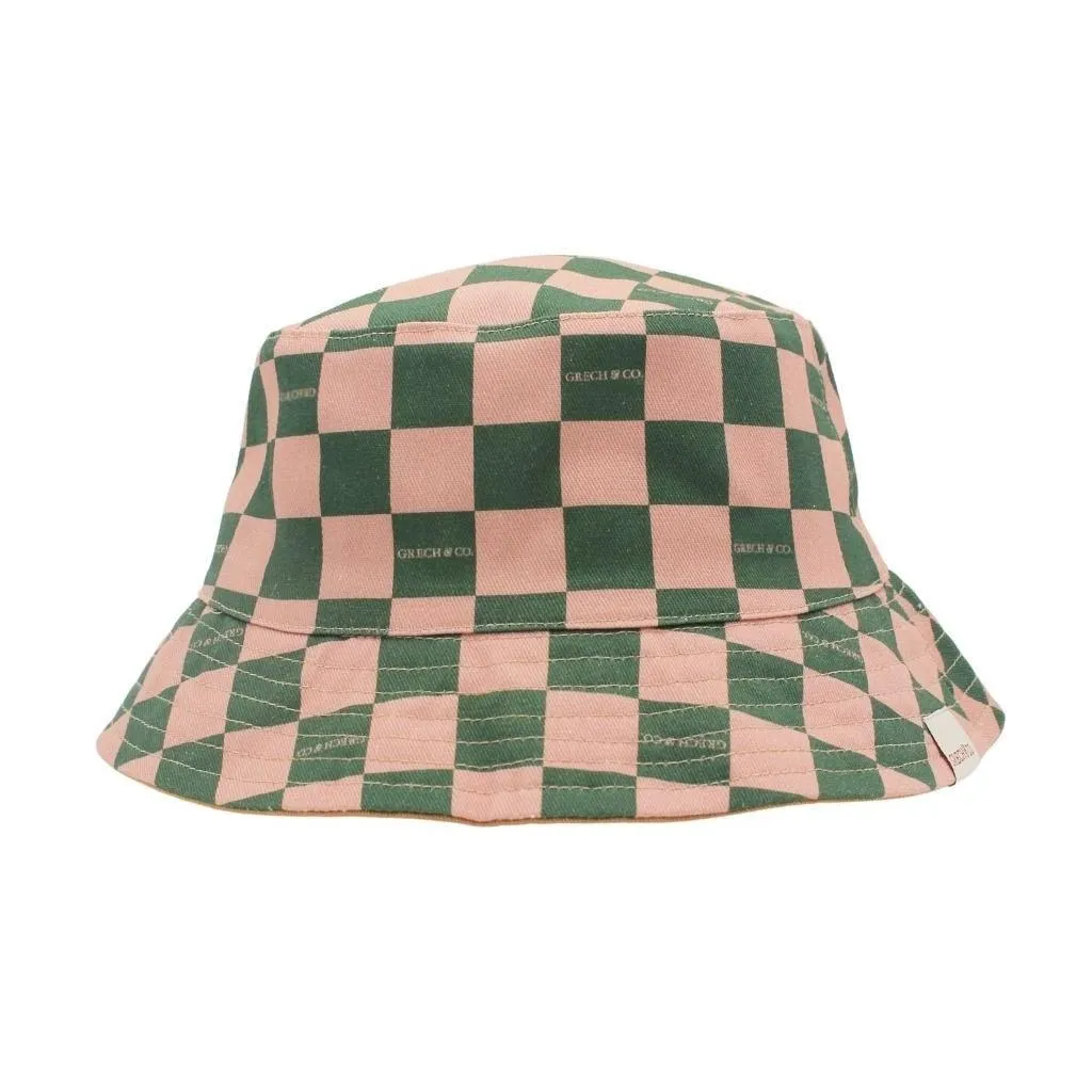 Reversible Bucket Hat - Checks  Sunset    Orchard