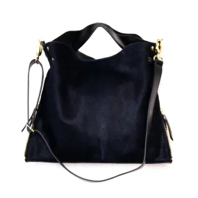 Riche - Navy cowhide handbag