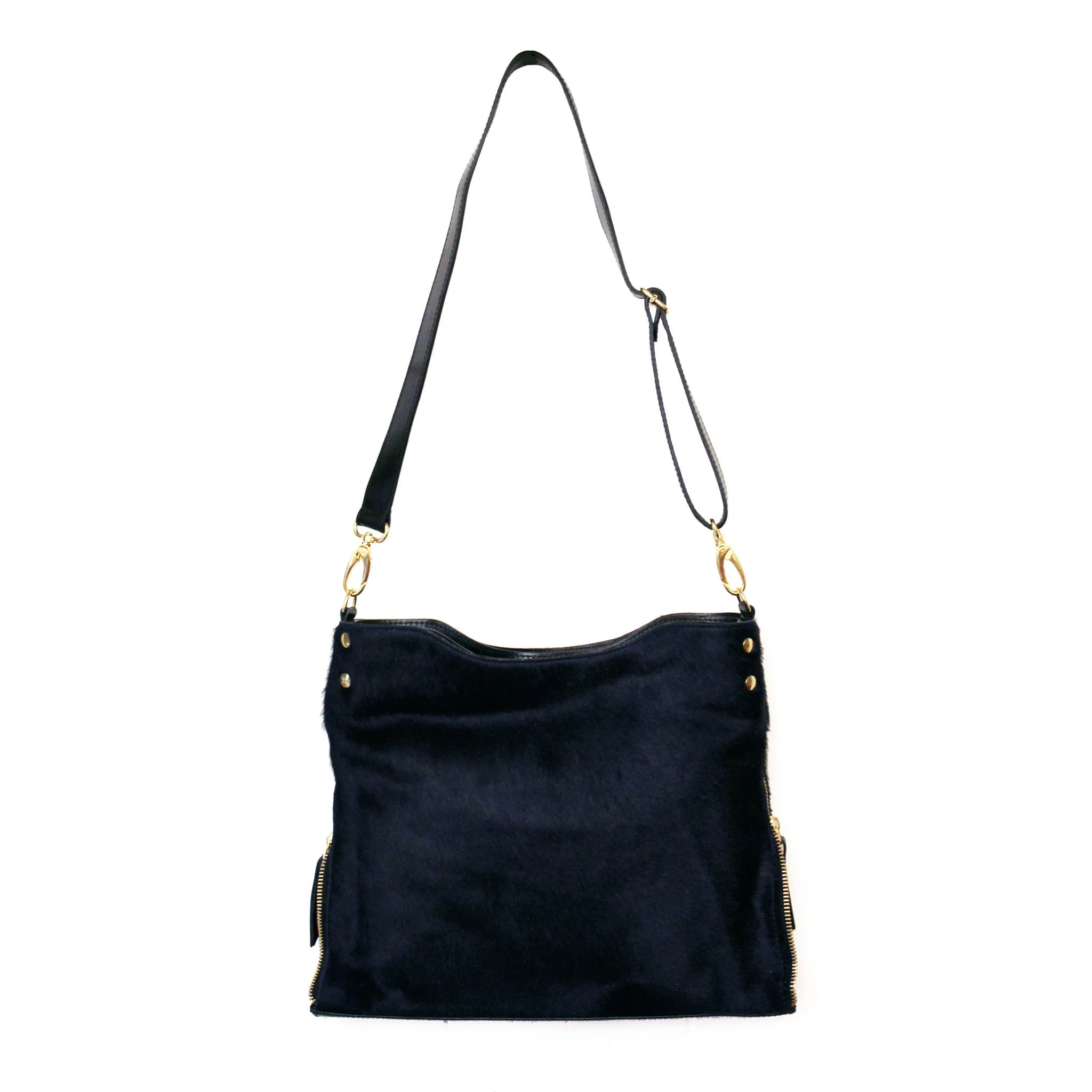 Riche - Navy cowhide handbag