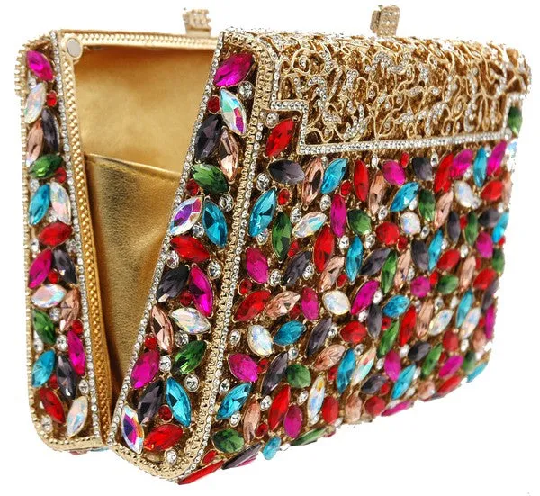 Royal Luxury Crystal and Rhinestone Evening Clutch