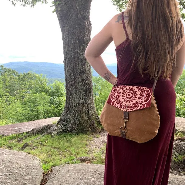 Satchel - Coneflower // Vegan Crossbody Bag