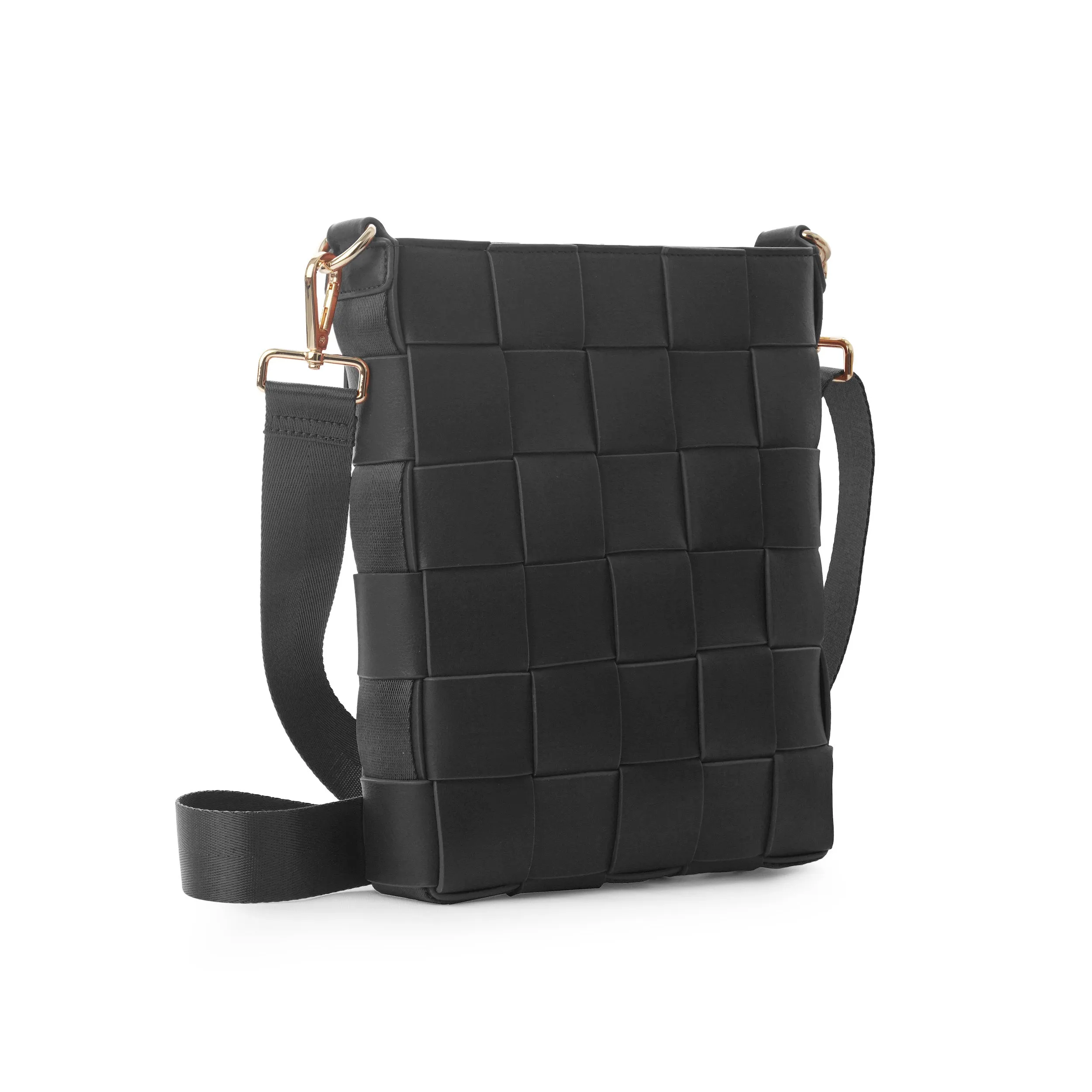 Shoulder Bag | Braided Strap Bag | Black | Vegan