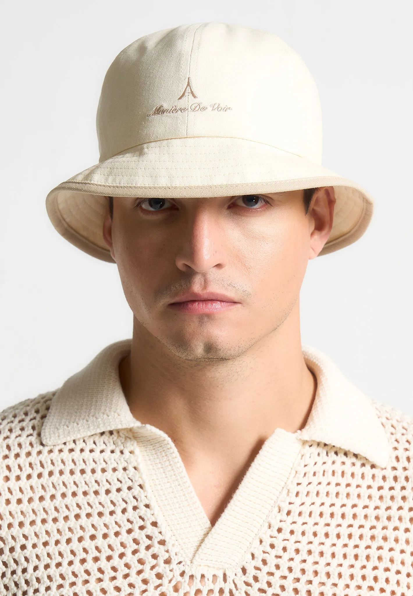 Signature Bucket Hat - Cream