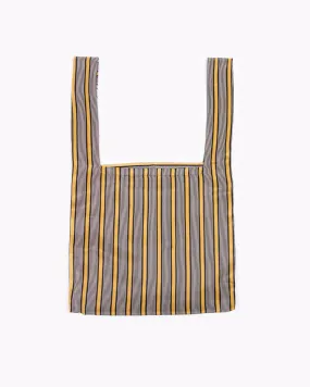 Stripe Rayon Market Tote - Beige