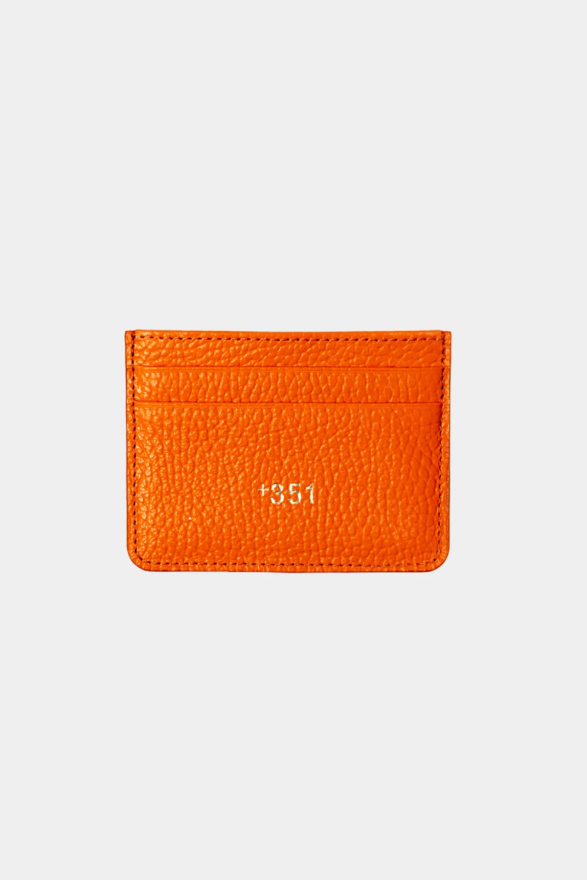 TANGERINE LEATHER CARDHOLDER