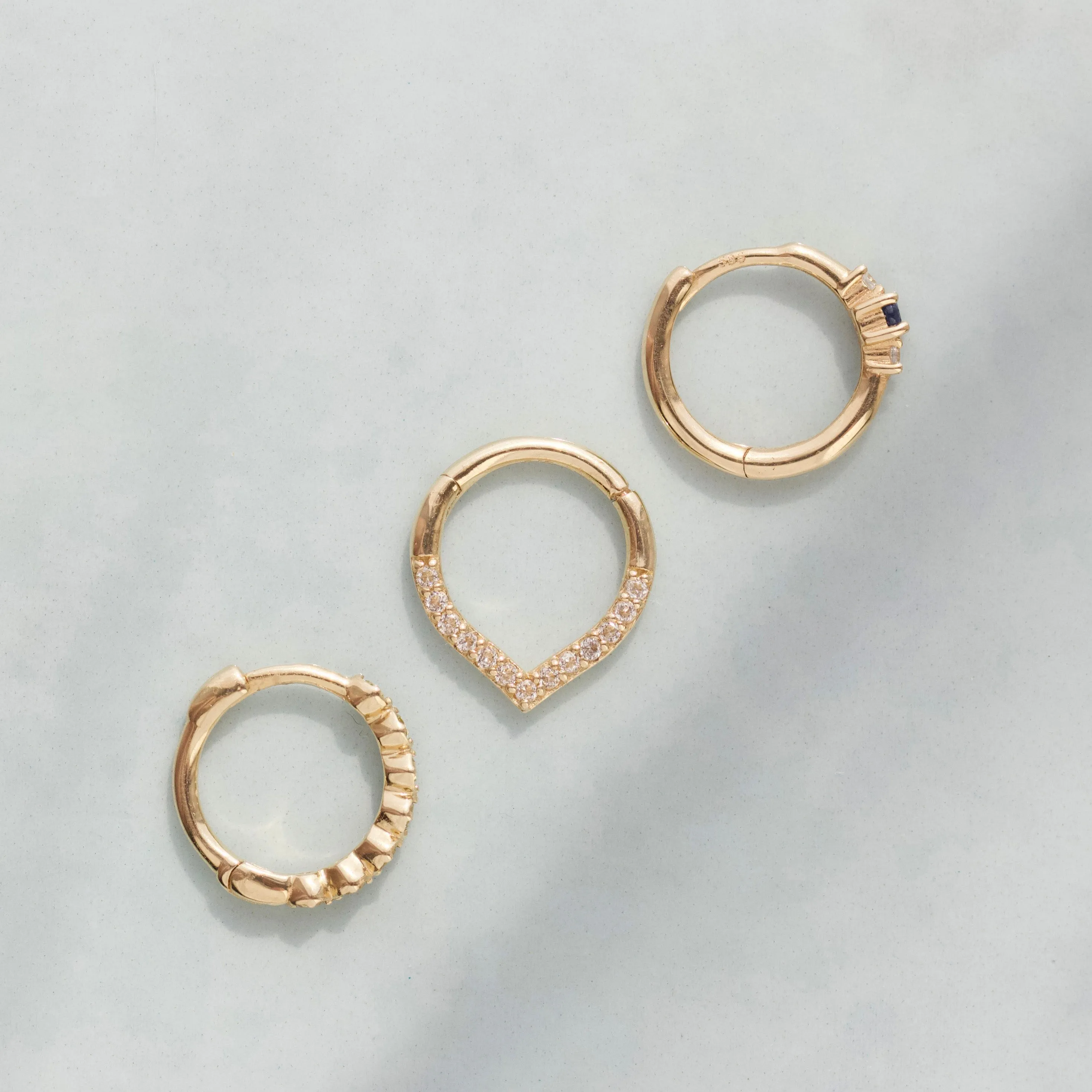 Tapered Clicker Hoop Earring