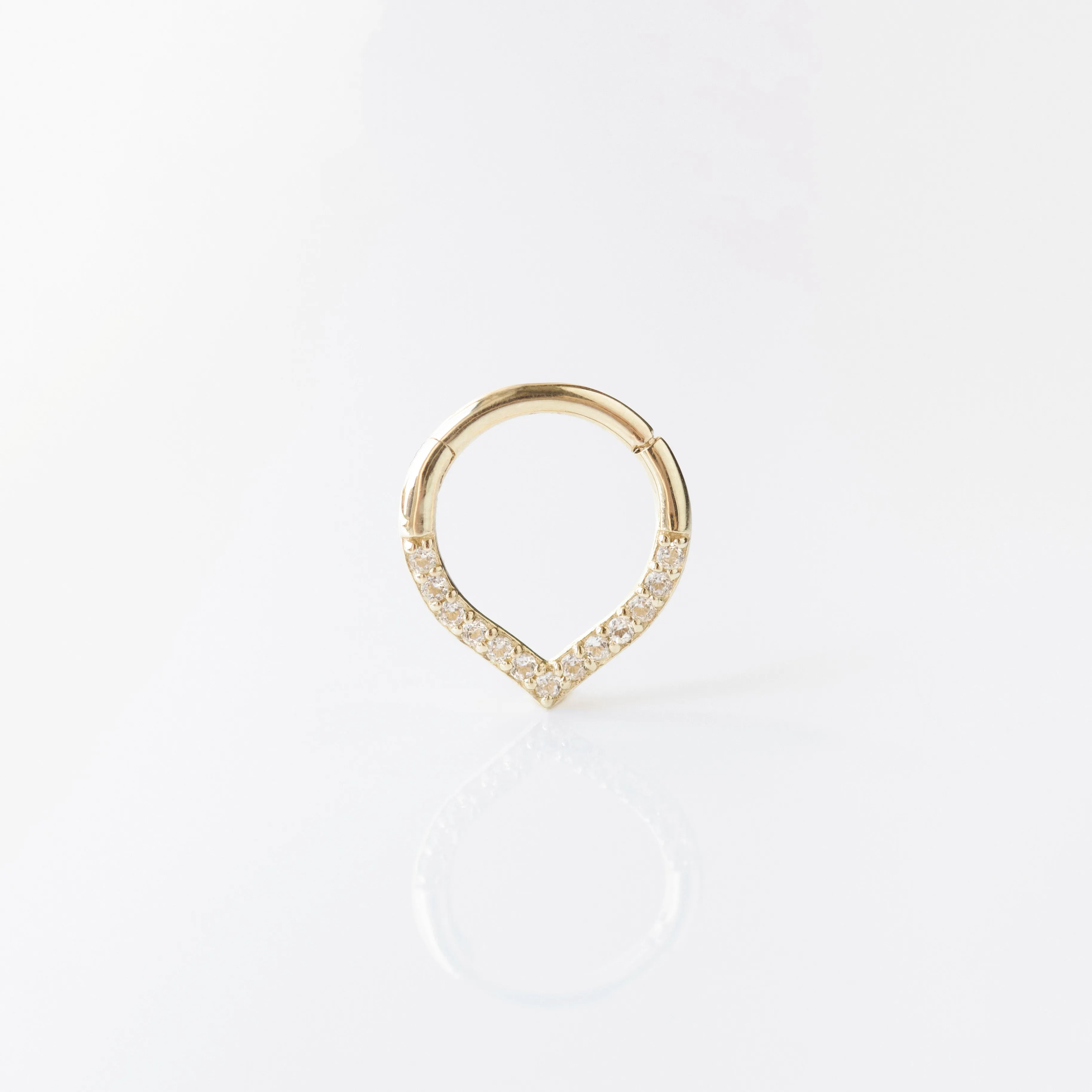 Tapered Clicker Hoop Earring